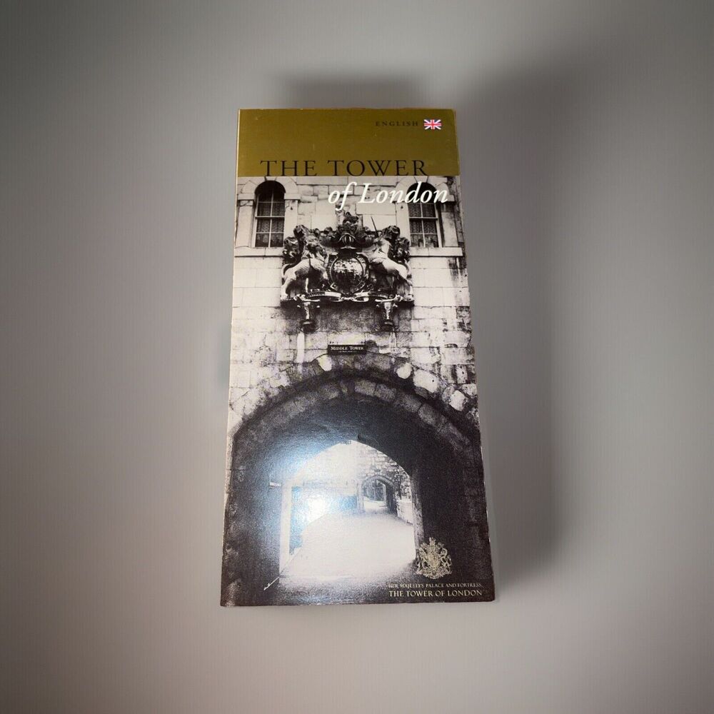 Old 1998 Tower of London Fold Out Brochure England UK Castle Thames Crown Jewels
